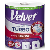 Velvet Turbo 3 Lagen Papierküchentücher 330 Schnipsel 1 Stück