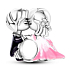 Sterling Silber 925 Charming Young Couple Bead Armband Liebe