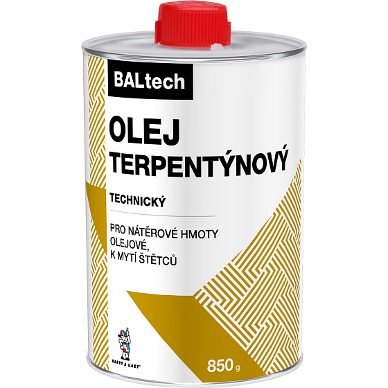 Baltech Terpentýnový olej 850 g – rozpouštědlo a čisticí prostředek pro nátěry a laky