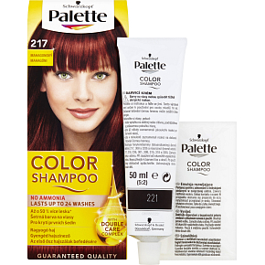 Schwarzkopf Palette Color Shampoo Haarfarbe 217 Mahagon, 50 ml