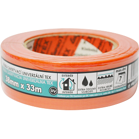 Mako tkaná zakrývací lepicí páska, lepí 7 dní, 38 mm × 33 m Mako tkaná zakrývací lepicí páska, lepí 7 dní, 38 mm × 33 m