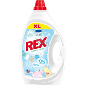REX prací gel Sensitive & Pure 50 praní, 2,25L REX prací gel Sensitive & Pure 50 praní, 2,25L
