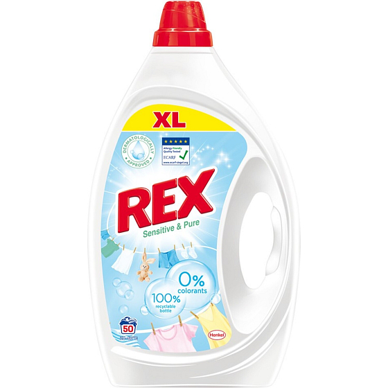 REX Waschgel Sensitive & Pure 50 Waschungen, 2,25L