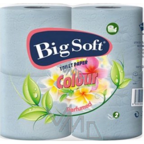 Big Soft Color Eau de Parfum Toilettenpapier blau 2-lagig 200 Stück 4 Stück