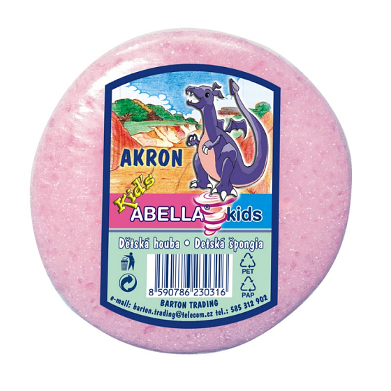 Abella Akron Kids Badeschwamm 10 x 9,5 x 4,5 cm verschiedene Farben 1 Stück