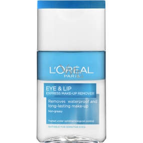Loreal Augen- und Lippen-Express-Make-up-Entferner Gentle Express Zweiphasiger wasserdichter Augen- und Lippen-Make-up-Entferner 125 ml