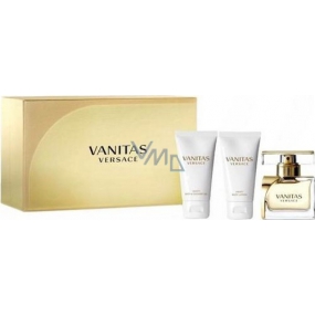Versace Vanitas parfümiertes Wasser für Frauen 50 ml + Duschgel 50 ml + Körperlotion 50 ml, Geschenkset