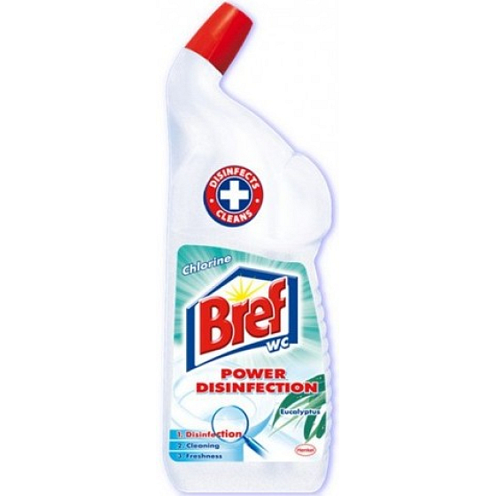 Bref Power Desinfektionsgel Chlor Eucalyptus WC Cleaner 750 ml