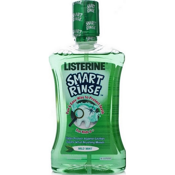 Listerine Smart Rinse Mild Mint Mundwasser für Kinder ab 6 Jahren 500 ml