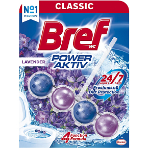 Bref WC Power Aktiv Lavendel, WC Block in Kugeln, Lavendel, 50 g Bref WC Power Aktiv Lavendel, WC Block in Kugeln, Lavendel, 50 g