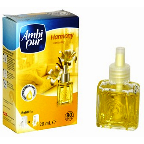 Ambi Pur Harmony Vanille Lily Elektrischer Lufterfrischer Nachfüllen 20 ml
