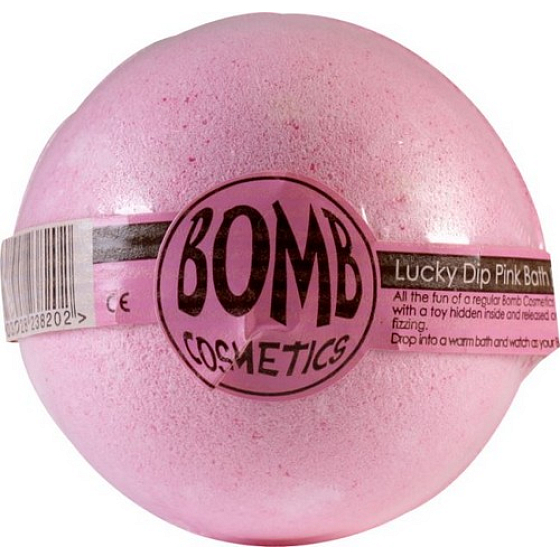 Bomb Cosmetics Pink - Lucky Dip Pink Sprudelndes ballistisches Bad mit einer Überraschung für Kinder 160 g