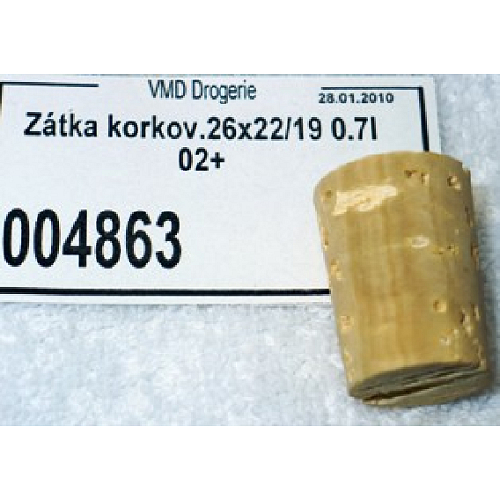 Korkstopfen 26 x 22 x 19 mm, 0,7 l