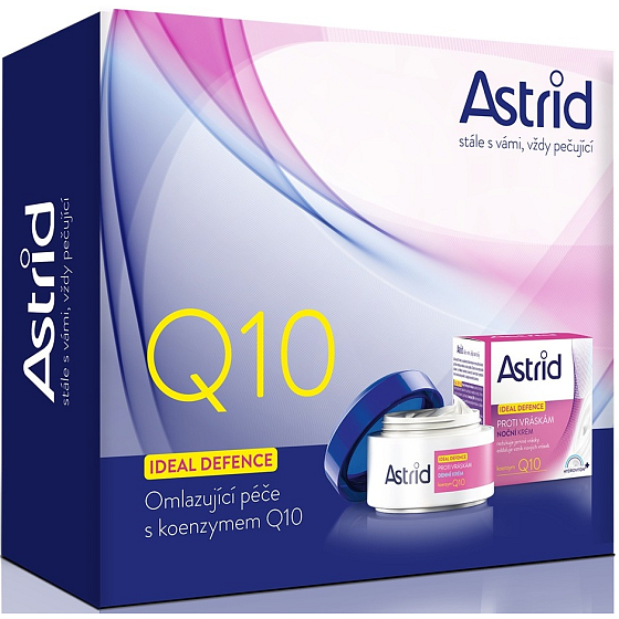 Astrid Ideal Defense Q10 Anti-Falten-Tagescreme 50 ml + Nachtcreme 50 ml, Kosmetikset