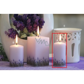 Lima Lavendel Duftkerze hellvioletter Zylinder 50 x 100 mm 1 Stück