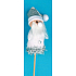 Santa Figur weiße Aussparung 8 cm + Spieße