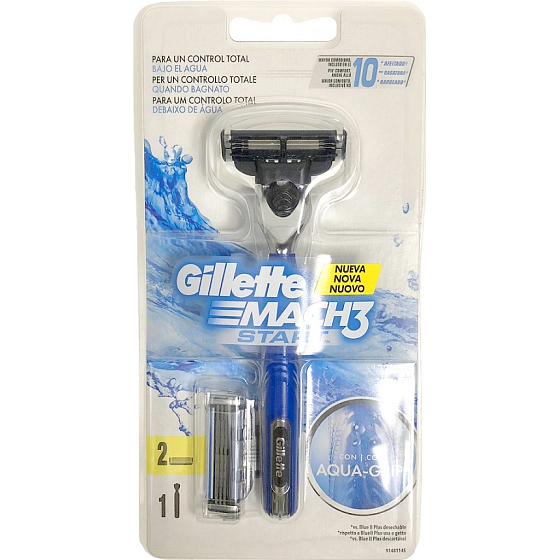 Gillette Mach3 Start Rasierer + Ersatzkopf 1 Stück für Herren