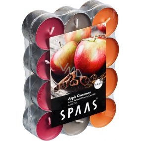 Spaas Apfel Zimt - Teelichter mit Apfel- und Zimtduft 24 Stück