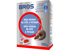 Bros weiche Köder gegen Mäuse, Ratten und Wanderratten, 150 g
