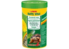 Sera Raffy Vital granulierte Grundnahrung für Landschildkröten und alle anderen pflanzenfressenden Reptilien 250 ml
