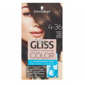Schwarzkopf Gliss Farbe Haarfarbe 4-36 Goldbraun 2 x 60 ml