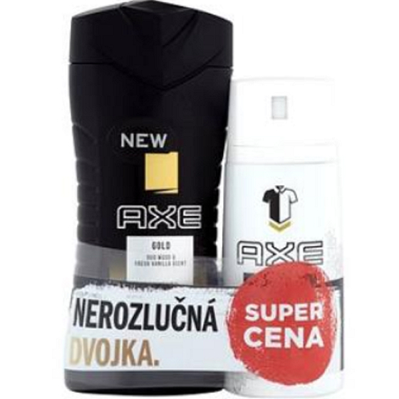 Axe Gold Duschgel 250 ml + Deodorant Spray für Männer 150 ml, Duopack