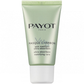 Payot Pate Grise Charbon Masque absorbierende mattschwarze Maske zur Kombination mit fettiger Haut 50 ml