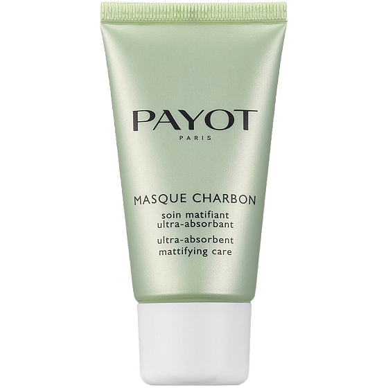 Payot Pate Grise Charbon Masque absorbierende mattierende schwarze Maske für Mischhaut bis fettige Haut 50 ml