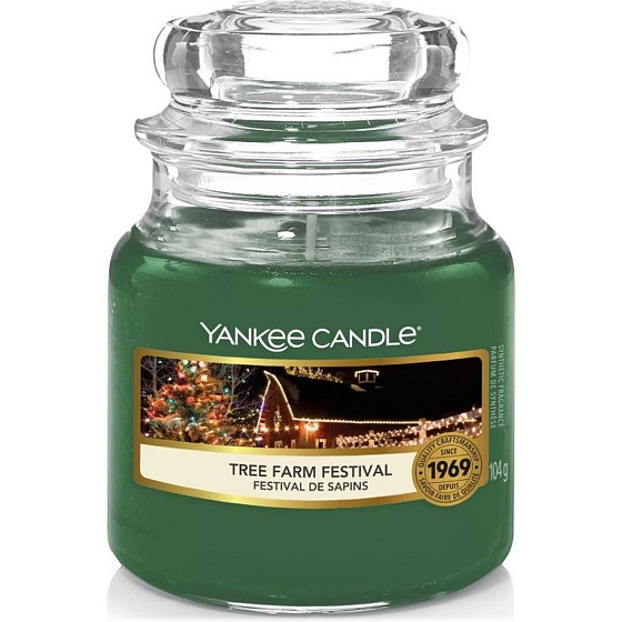 Yankee Candle Tree Farm Festival - Festival der Bäume Duftkerze Classic kleines Glas 104 g