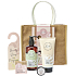 Sunkissed Blockbuster 95% Natural Kind Duschgel 280 ml + Körperlotion 200 ml + Badesalz 50 g + Lippenbalsam 10 g + Türanhänger + Jutebeutel, Kosmetikset für Frauen