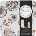 Grace Cole Rose & Geranium Körpercreme 50 ml + Handcreme 50 ml + Badeschaum 50 ml + Glitzerkugel 25 g + Dose, Kosmetikset für Frauen