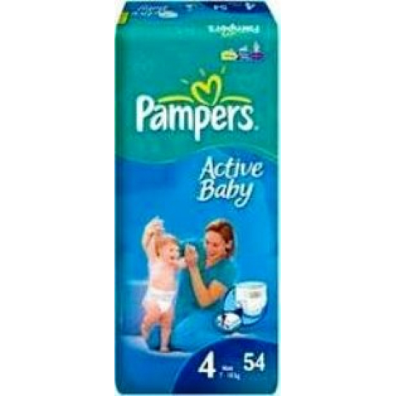 Pampers Active Baby 4 Maxi 7-18 kg Windelhöschen 54 Stück