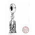 Sterling Silber 925 Barcelona La Sagrada Familia, Reise-Armband-Anhänger