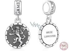 Charme Sterling Silber 925 Game of Thrones Lanister Wappen, Armband Anhänger, Film