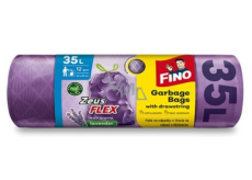 Fino Zeus Flex Lavendel Versenkbare Müllbeutel, 32 µ, 35 Liter 53 x 59 cm, 12 Stück