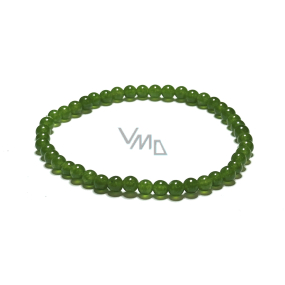 Nefrit Taiwan Armband elastisch aus Naturstein, Kugel 4 mm / 16 -17 cm, Stein der Ruhe Nefrit Taiwan Armband elastisch aus Naturstein, Kugel 4 mm / 16 -17 cm, Stein der Ruhe
