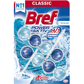 Bref WC Block Power Aktiv Ocean, 2× 50 g