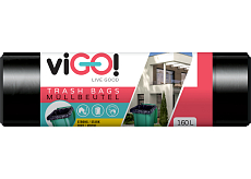 viGO Müllsäcke, 28 µ, 90 × 110 cm, 160 l, 10 Stk