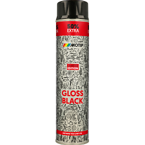Motip Rallye universell Acryl-Lack, schwarz glänzend, 600 ml