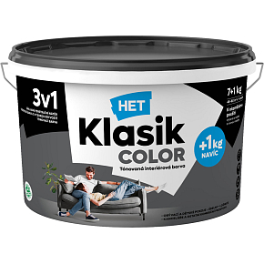 Het Klasik Color Malerfarbe, 0187 grau-anthrazit, 7+1 kg