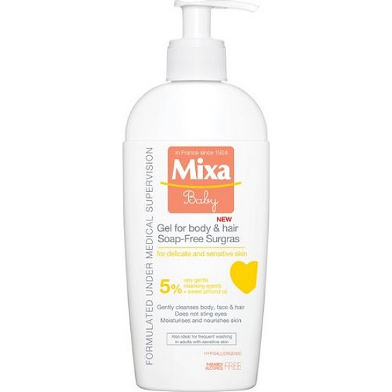 Mixa Baby Gel für Körper & Haare extra pflegendes Waschgel für Körper und Haare 250 ml
