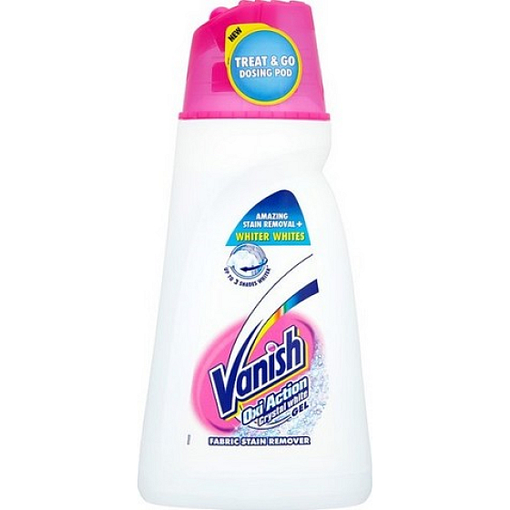 Vanish Oxi Action Crystal White Liquid 1,5 l flüssiger Fleckenentferner