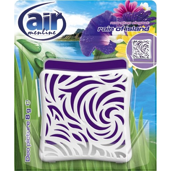 Air Menline Deo Bild Non Stop Eleganter Regen der Insel Gel Lufterfrischer 8 g