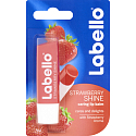 Labello Strawberry Shine Erdbeeren Lippenbalsam, 4,8 g