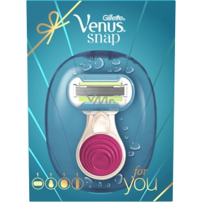 Gillette Venus Snap mit Embarance Rasierer + Satin Care Rasiergel 75 ml, Kosmetikset, für Damen