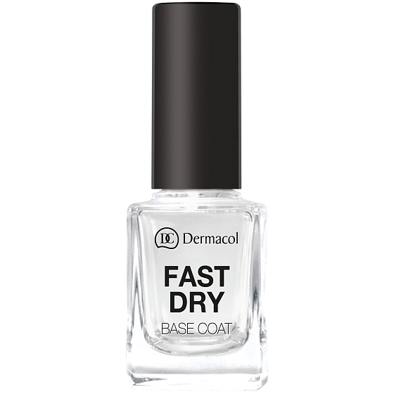 Dermacol Fast Dry Base Coat Grundierung zum sofortigen Glätten der Nageloberfläche 11 ml