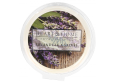 Heart & Home Lavendel und Salbei Soja natürliches Duftwachs 27 g