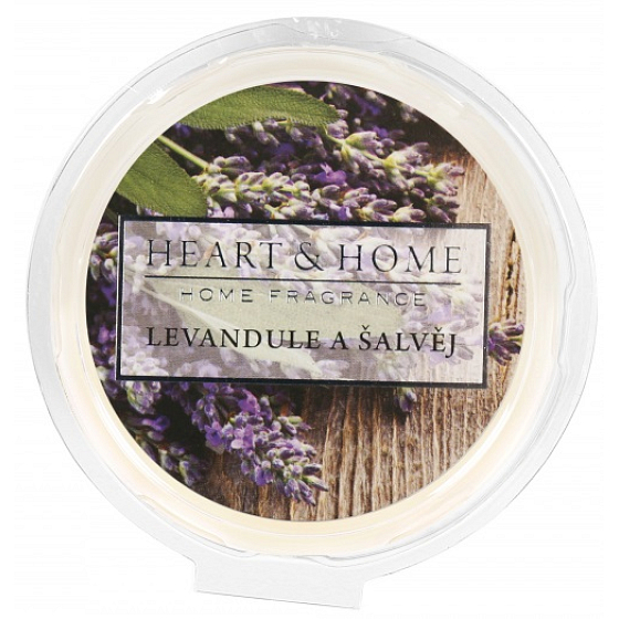 Heart & Home Lavendel und Salbei Sojawachs Duft 27 g