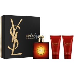 Yves Saint Laurent Opium Eau de Toilette für Frauen 50 ml + Körperlotion 50 ml + Duschgel 50 ml, Geschenkset
