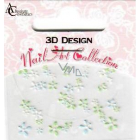 Absolute Cosmetics Nail Art 3D Nagelaufkleber 10100-3 1 Blatt
